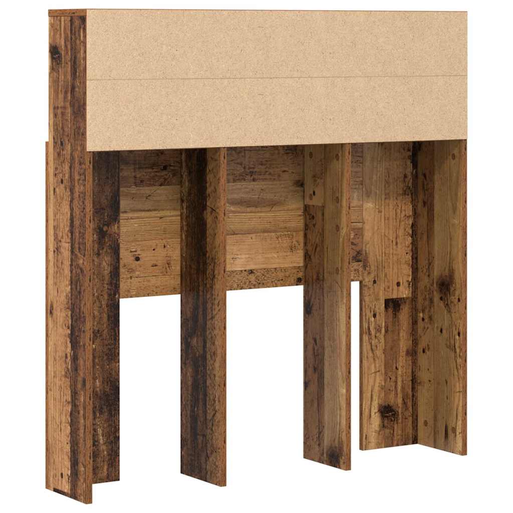 Cabinet de Tête de Lit avec étagère Bois ancien Bois Composite - XIOS