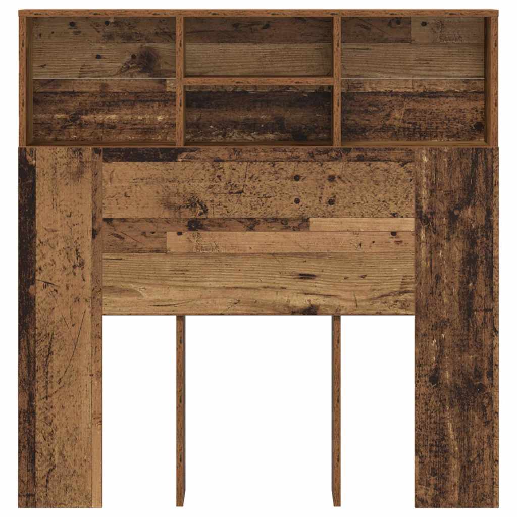 Cabinet de Tête de Lit avec étagère Bois ancien Bois Composite - XIOS