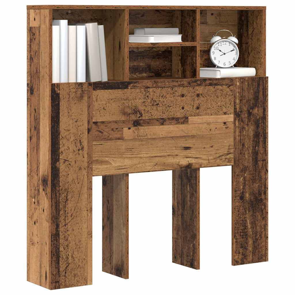 Cabinet de Tête de Lit avec étagère Bois ancien Bois Composite - XIOS