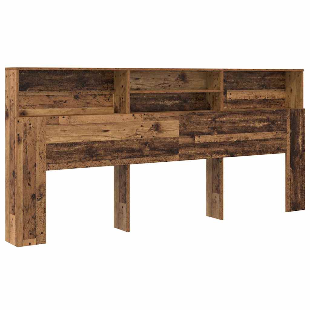 Cabinet de Tête de Lit Bois ancien 220 x 19 x 101.5 cm - XIOS