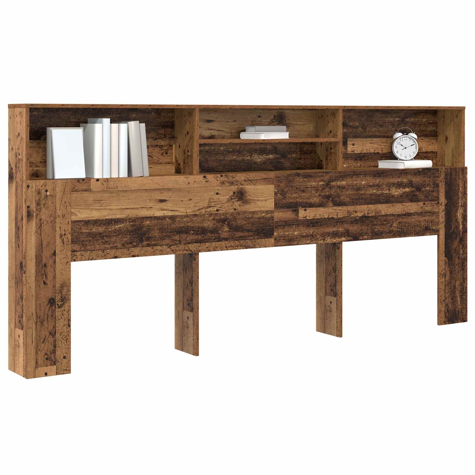 Cabinet de Tête de Lit Bois ancien 220 x 19 x 101,5 cm - XIOS