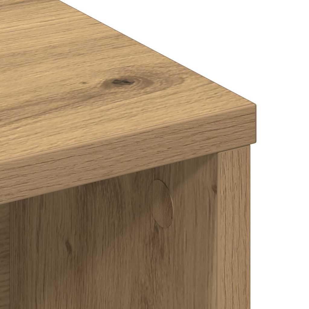 Cabinet de Tête de Lit chêne artisanal 220 x 19 x 101.5 cm - XIOS