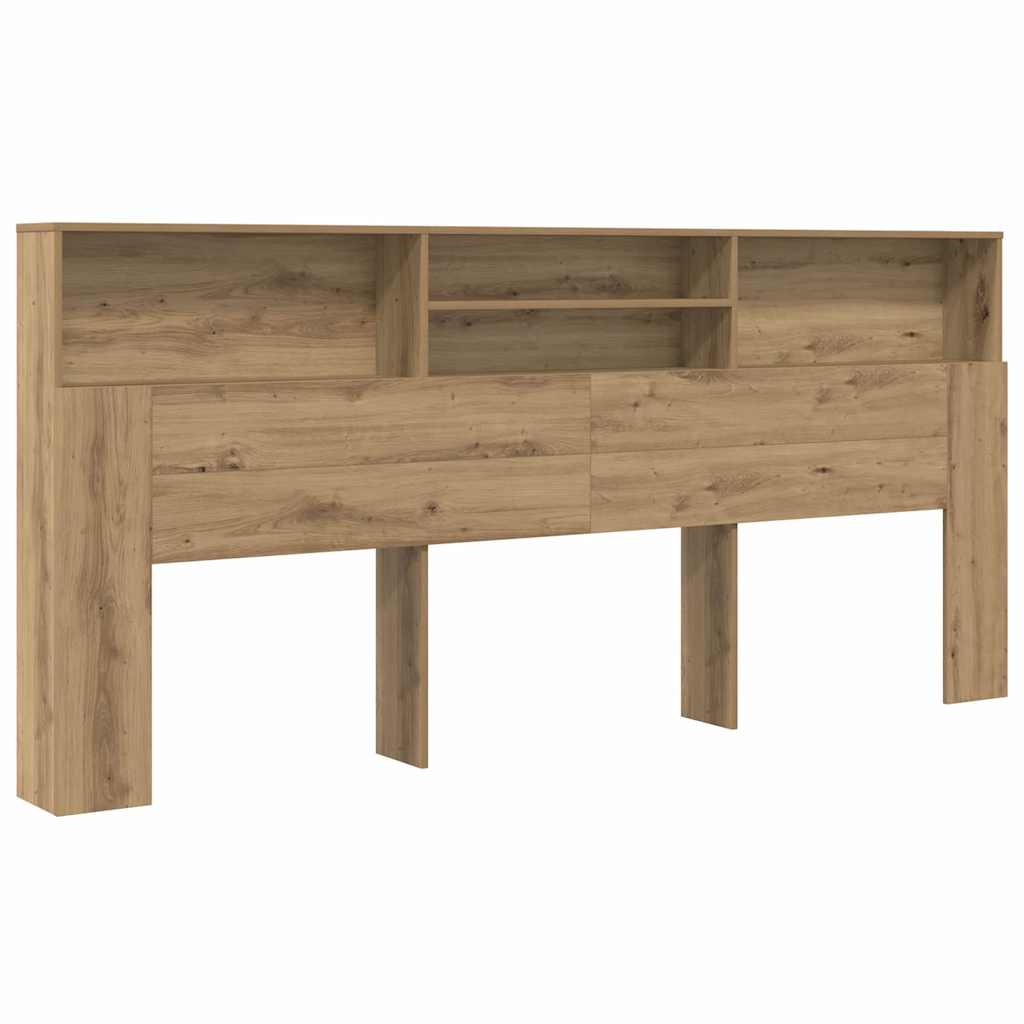 Cabinet de Tête de Lit chêne artisanal 220 x 19 x 101.5 cm - XIOS