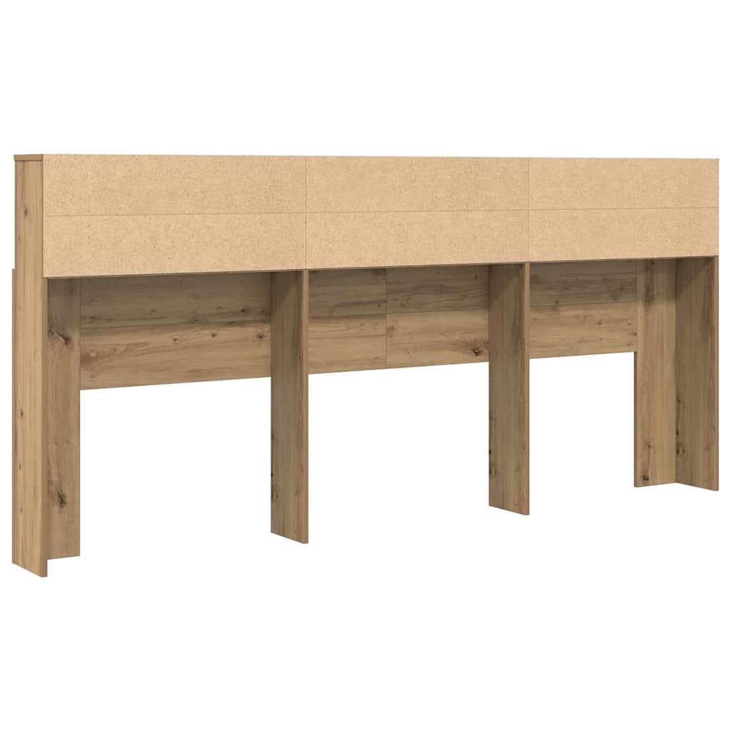 Cabinet de Tête de Lit chêne artisanal 220 x 19 x 101.5 cm - XIOS