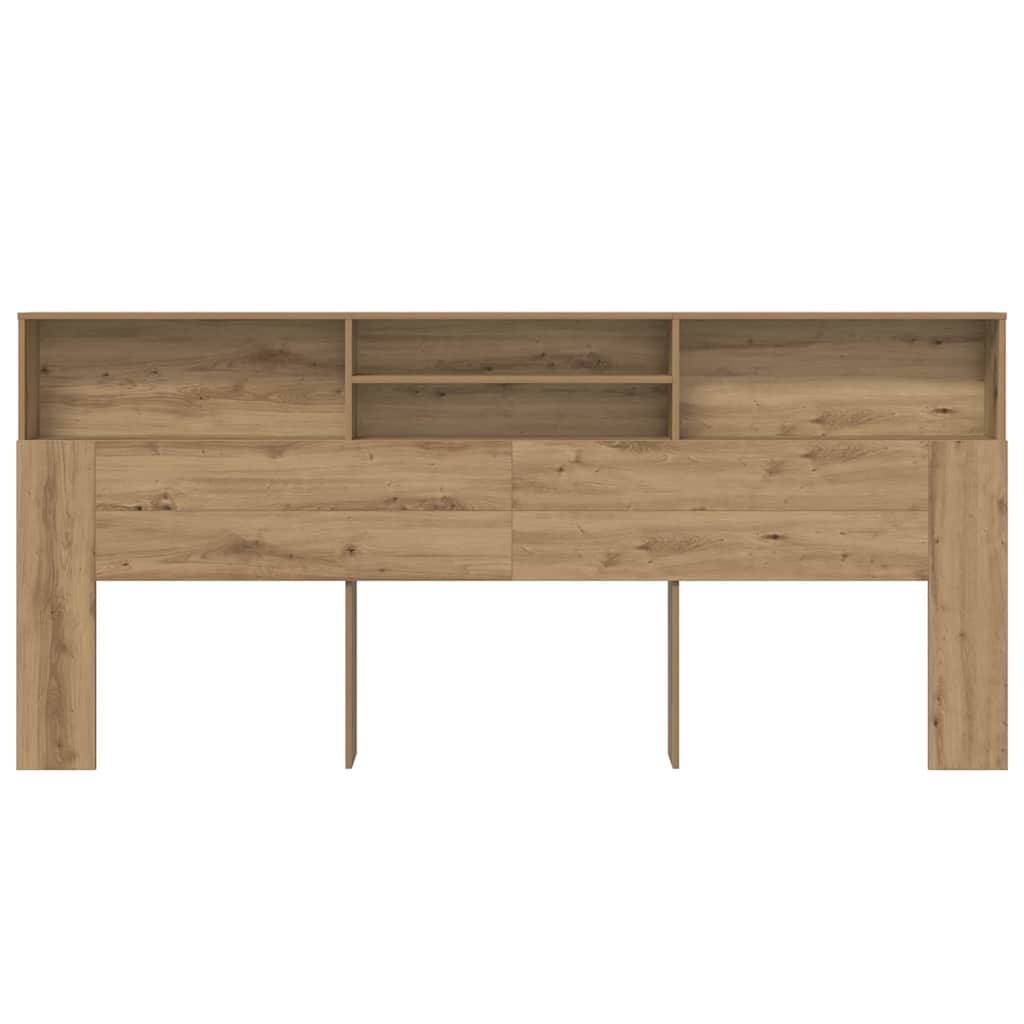 Cabinet de Tête de Lit chêne artisanal 220 x 19 x 101.5 cm - XIOS