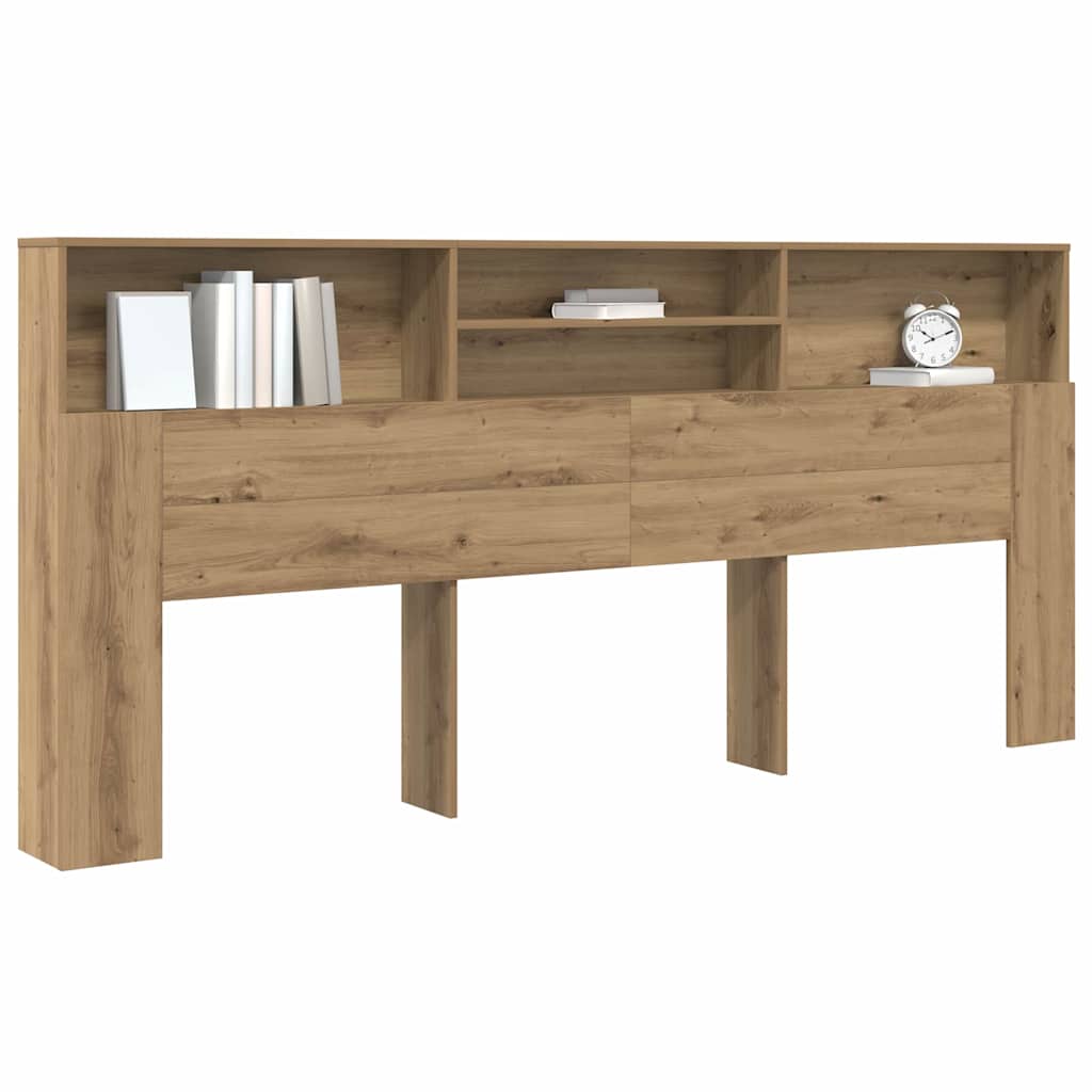 Cabinet de Tête de Lit chêne artisanal 220 x 19 x 101.5 cm - XIOS