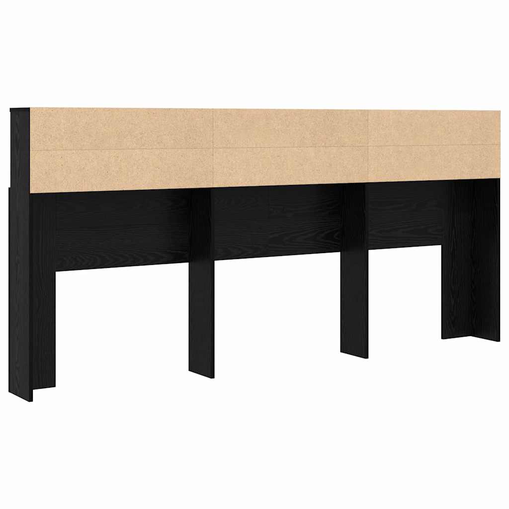 Cabinet de Tête de Lit Chêne noir 220 x 19 x 101.5 cm - XIOS