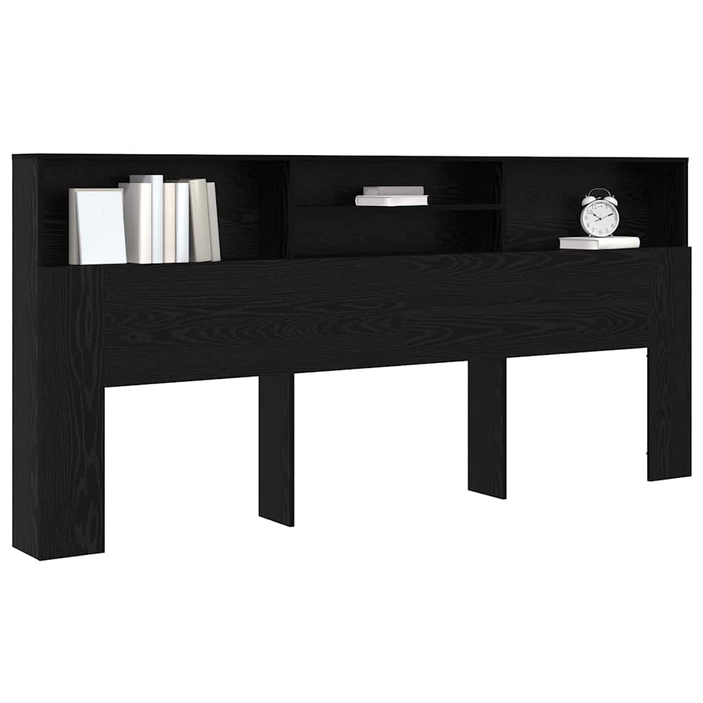 Cabinet de Tête de Lit Chêne noir 220 x 19 x 101.5 cm - XIOS