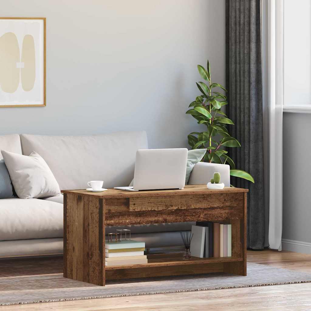 Table basse Bois ancien 102 x 50 x 52.5 cm Bois d'ingénierie - XIOS