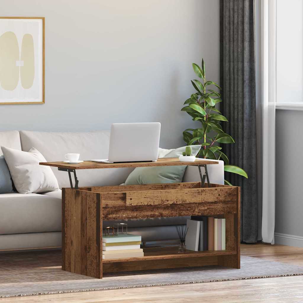 Table basse Bois ancien 102 x 50 x 52.5 cm Bois d'ingénierie - XIOS
