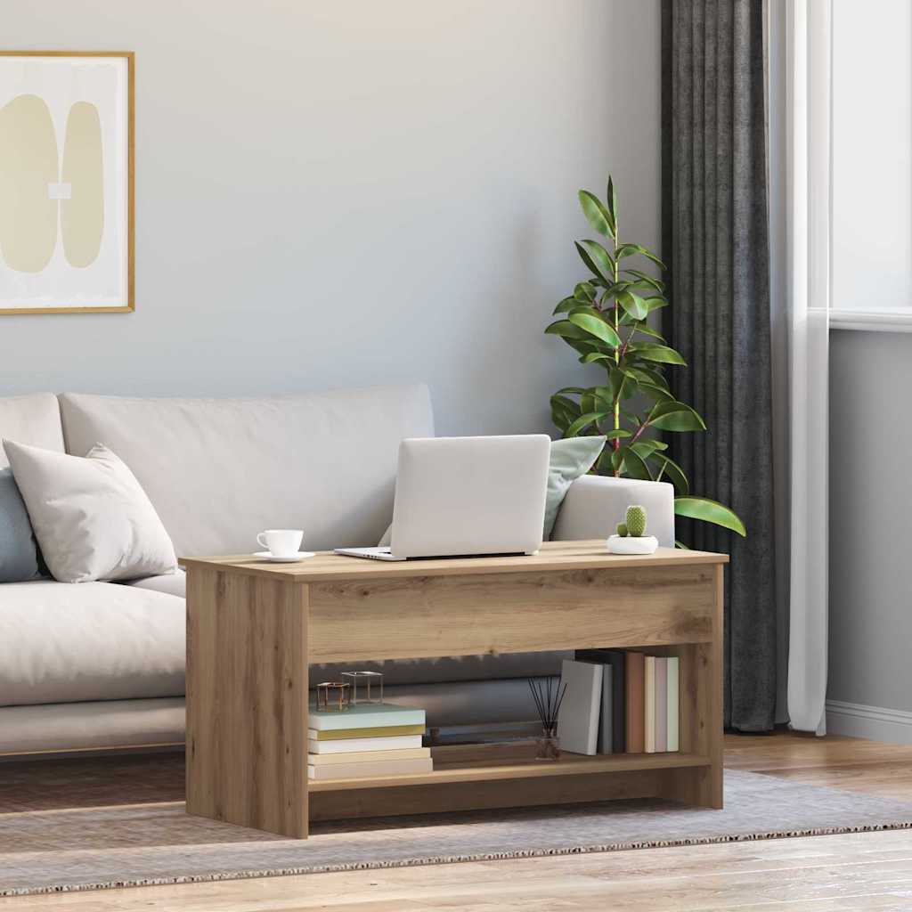 Table basse chêne artisanal 102 x 50 x 52.5 cm - XIOS