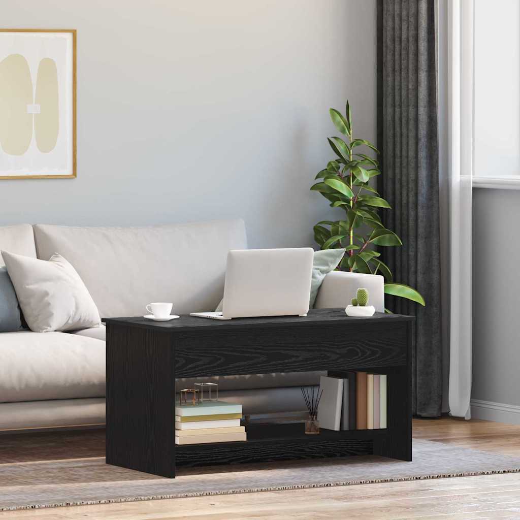 Table basse Chêne noir 80 x 50.5 x 41.5 cm Bois d'ingénierie - XIOS