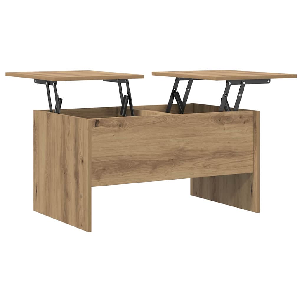 Table basse chêne artisanal 80 x 50,5 x 42,5 cm - XIOS