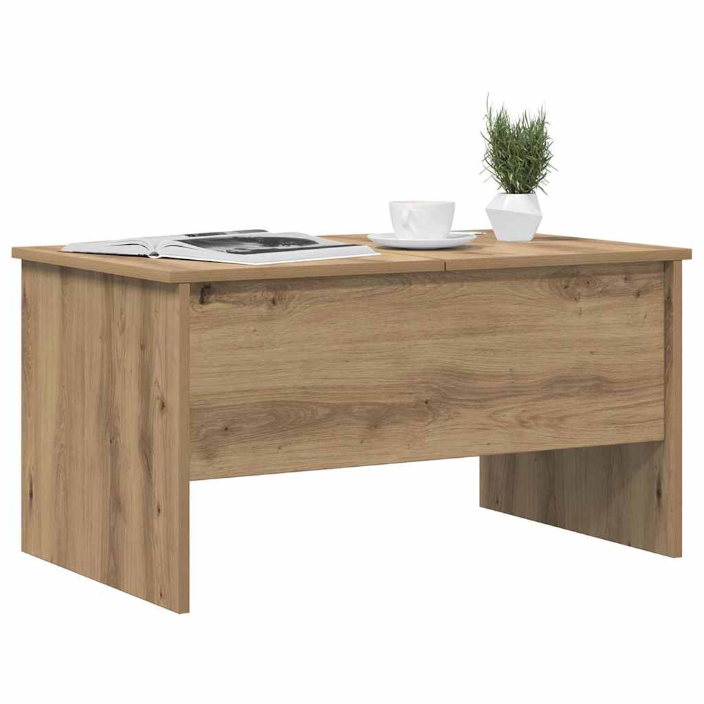 Table basse chêne artisanal 80 x 50,5 x 42,5 cm - XIOS