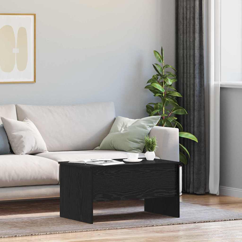 Table basse Chêne noir 80 x 50,5 x 42,5 cm Bois d'ingénierie - XIOS