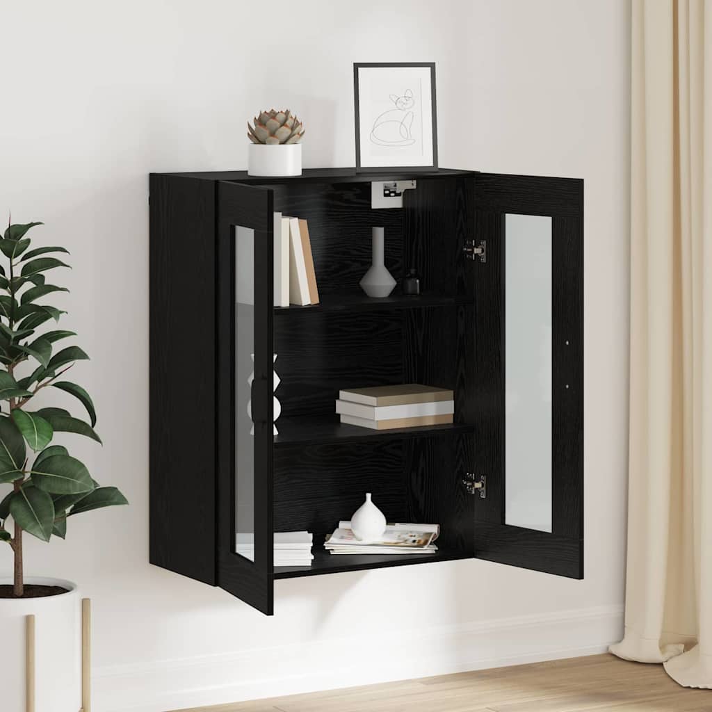 Armoire murale suspendue Montage mural Noir 69,5 x 34 x 90 cm - XIOS