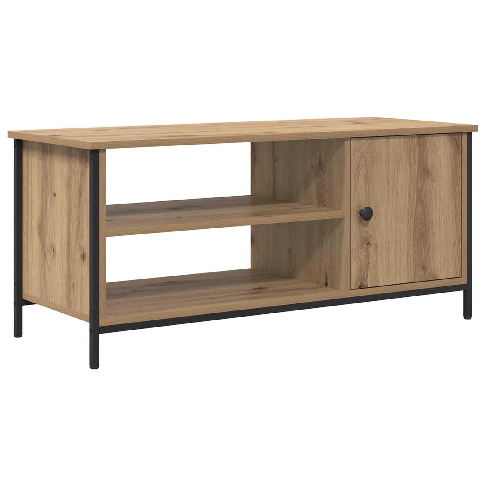 Meuble TV 100 x 40 x 45 cm Chêne artisanal Bois d'ingénierie - XIOS