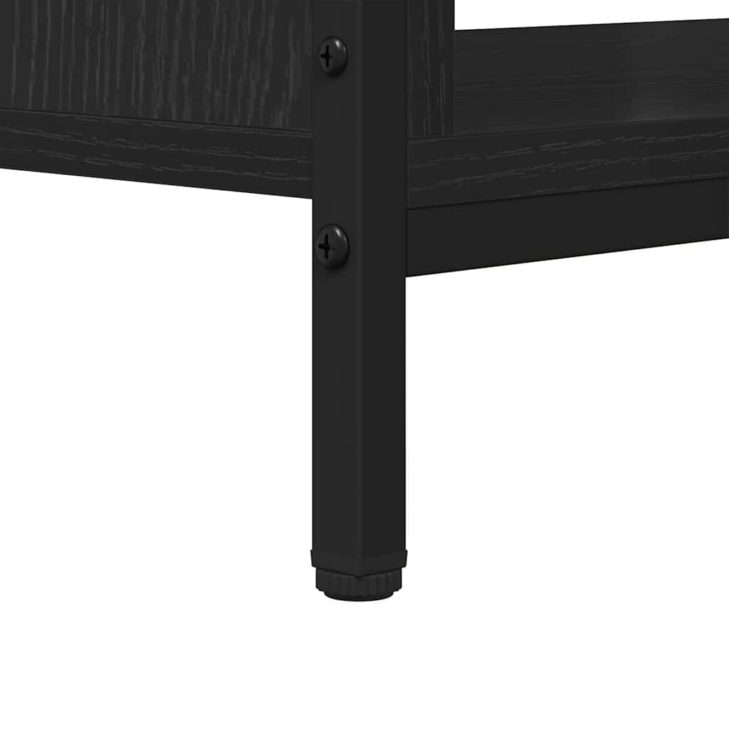 Meuble TV Chêne noir 100 x 40 x 45 cm Bois d'ingénierie - XIOS