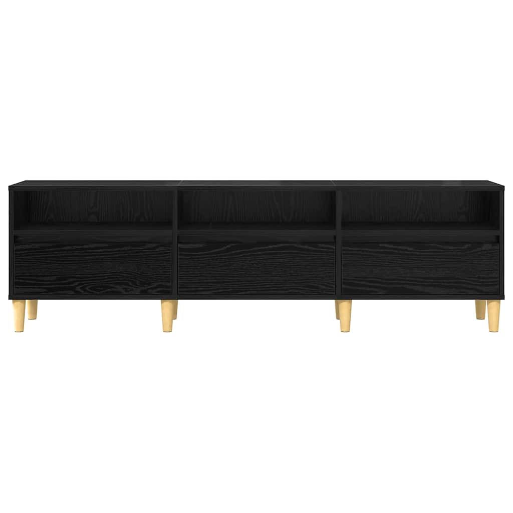 Meuble TV Chêne noir 150 x 30 x 45 cm Bois d'ingénierie - XIOS
