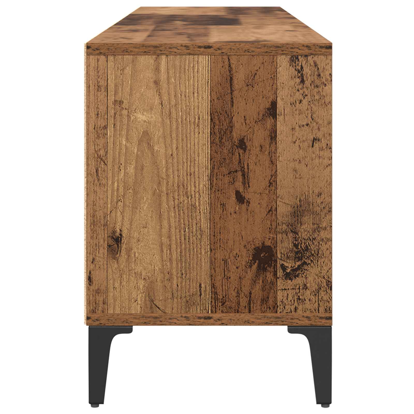 Meuble TV Bois Ancien 150 x 30 x 45 cm Bois d'ingénierie et fer - XIOS
