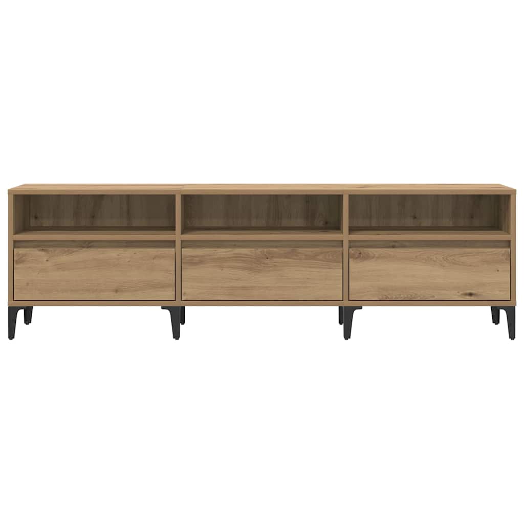 Meuble TV chêne artisanal 150 x 30 x 44.5 cm Bois d'ingénierie - XIOS