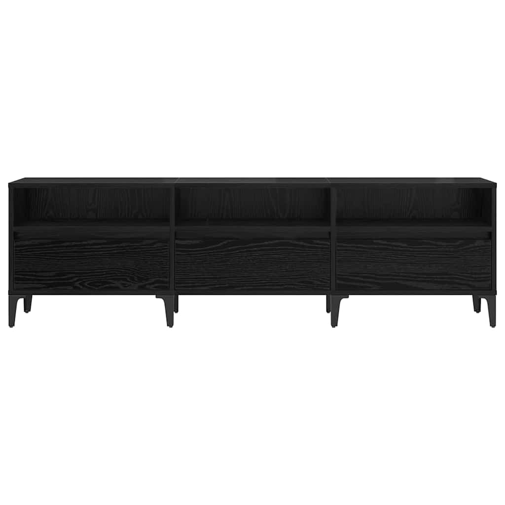 Meuble TV Chêne noir 150 x 30 x 44.5 cm Bois d'ingénierie - XIOS