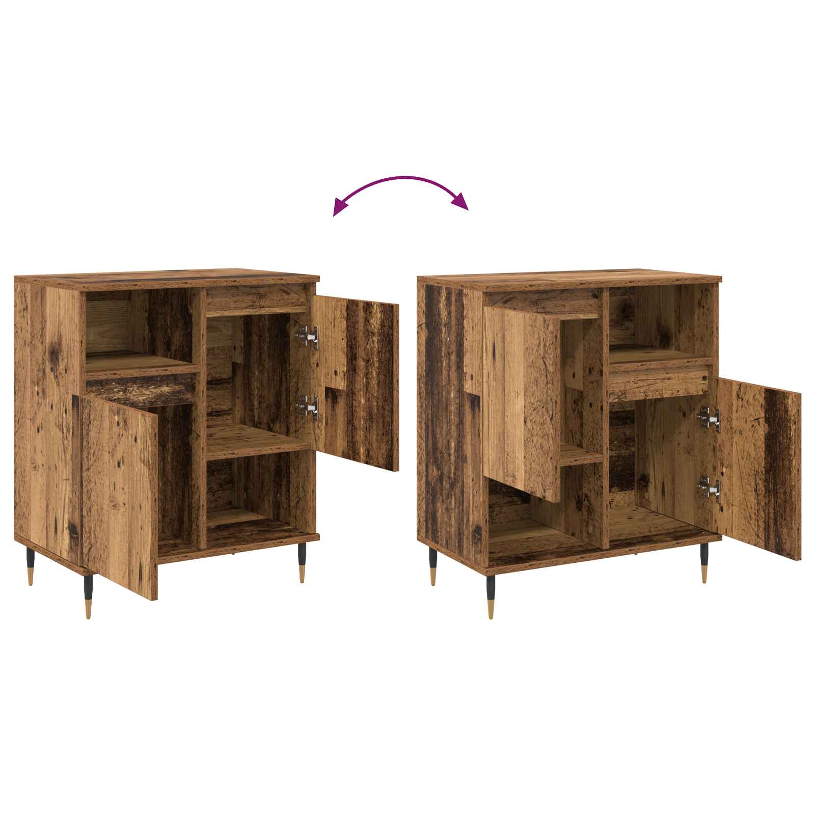 Buffet Bois ancien 60 x 35 x 70 cm - XIOS