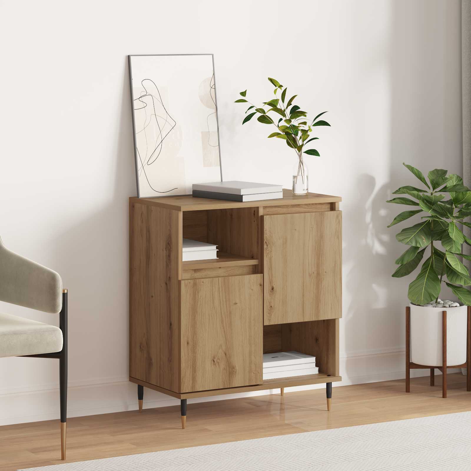 Buffet Chêne artisanal 60 x 35 x 70 cm - XIOS
