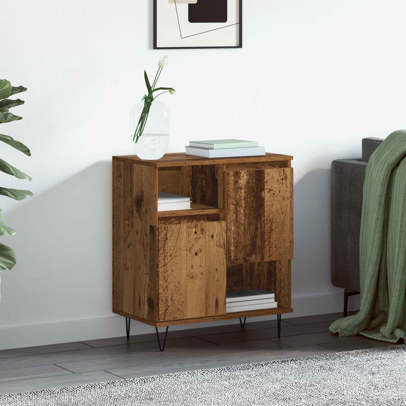 Buffet Bois ancien 60 x 35 x 70 cm - XIOS