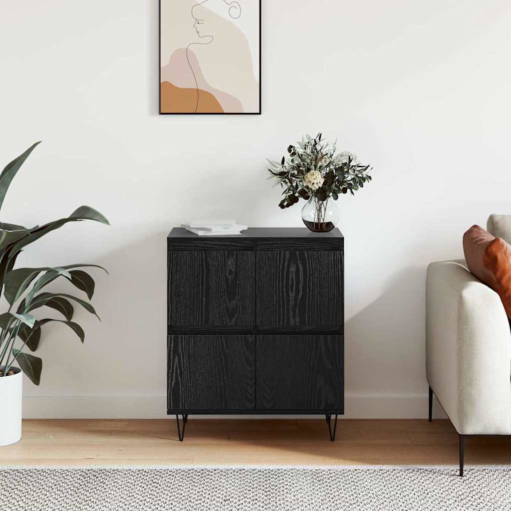 Buffet Noir 60 x 35 x 70 cm Bois d'ingénierie - XIOS