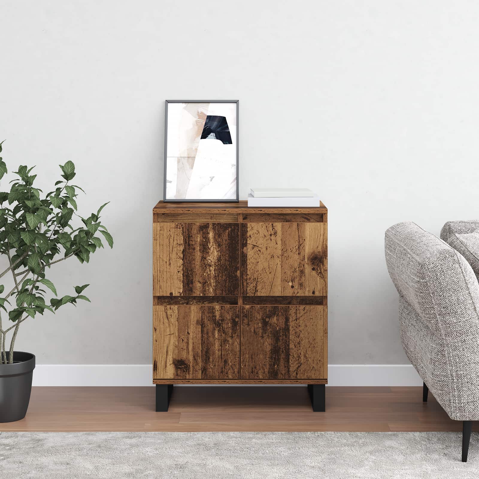 Buffet Bois ancien 60 x 35 x 70 cm - XIOS