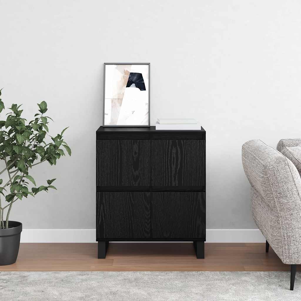 Buffet Noir 60 x 35 x 70 cm Bois d'ingénierie - XIOS