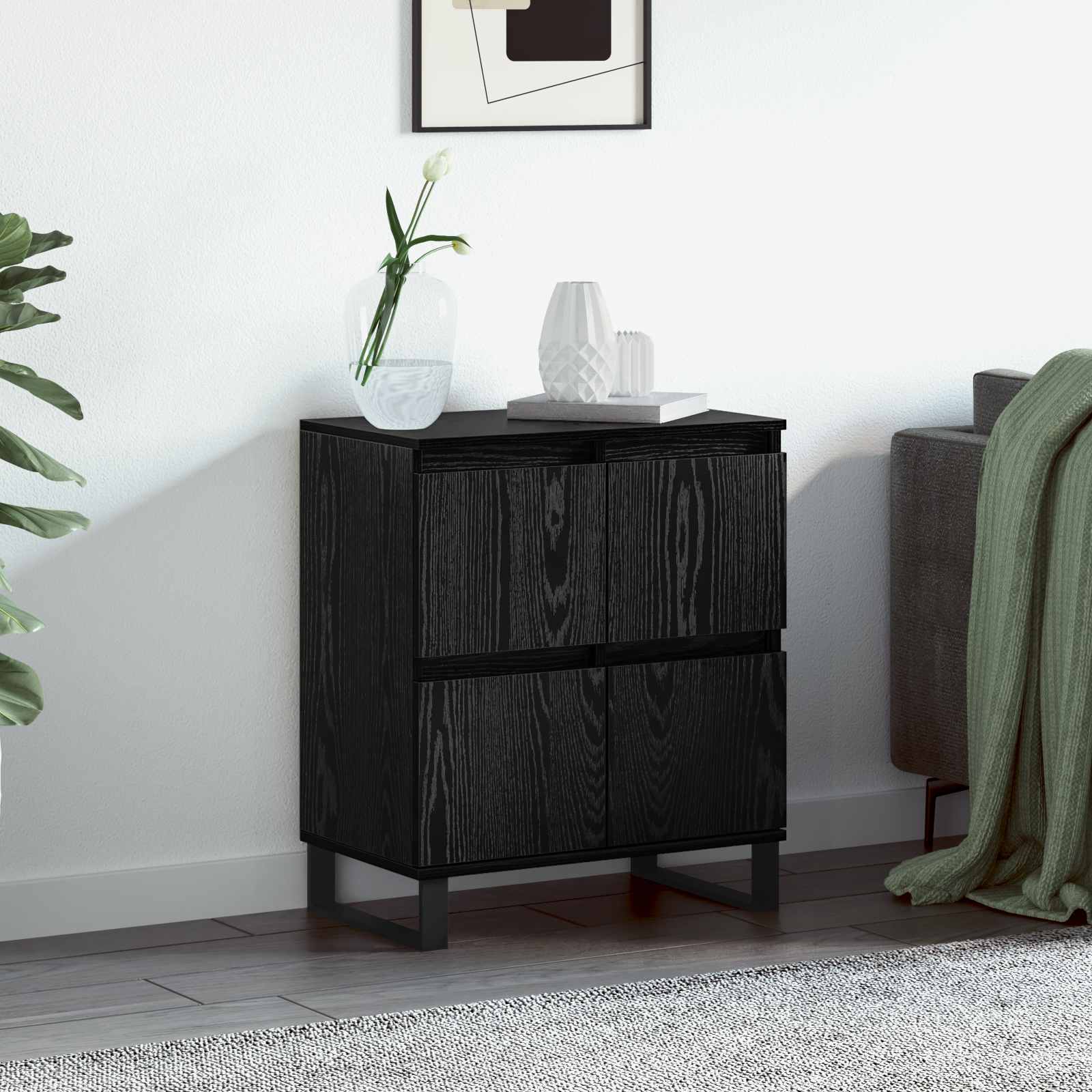 Buffet Chêne noir 60 x 35 x 70 cm - XIOS