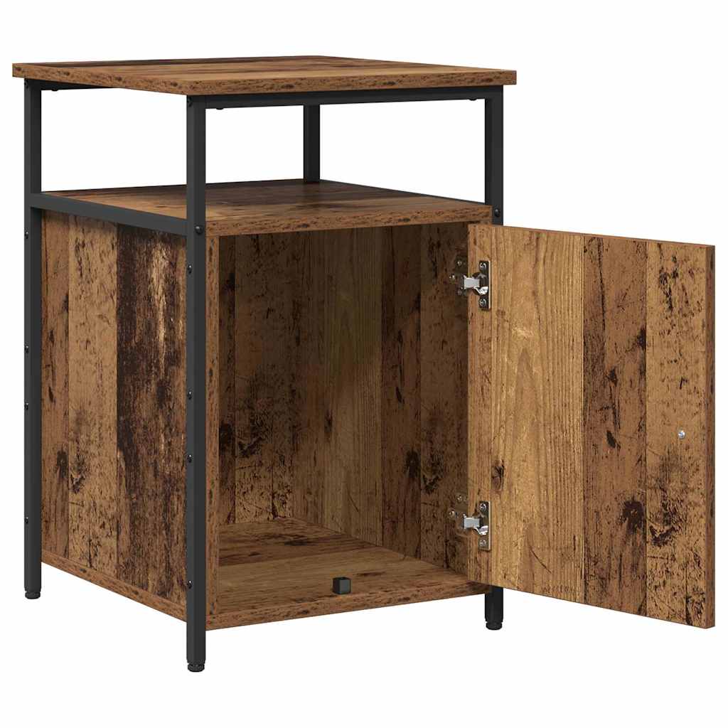 Cabinet de chevet Vieux bois Bois d'ingénierie