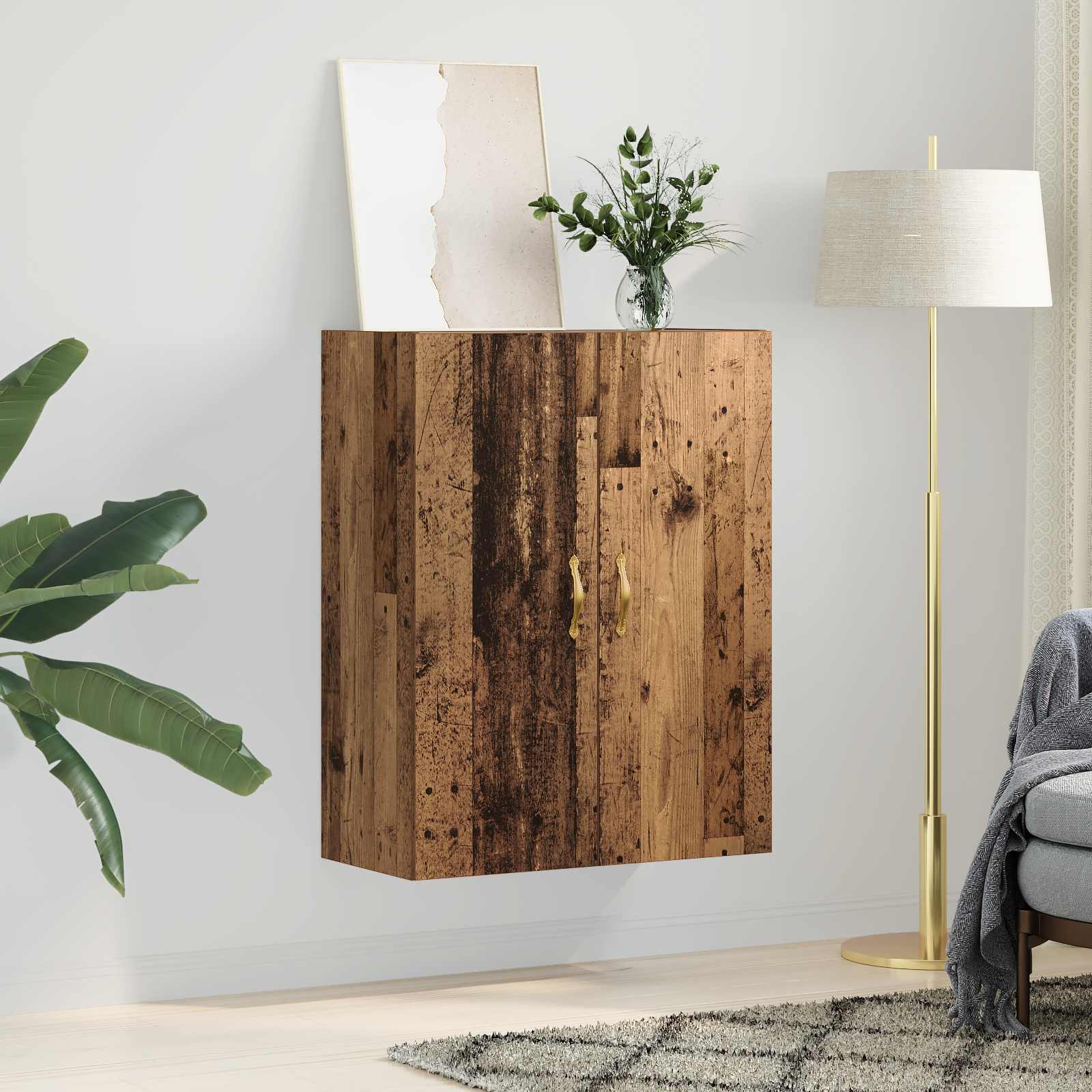 Meuble mural Bois ancien 69,5 x 34 x 90 cm Bois d'ingénierie - XIOS