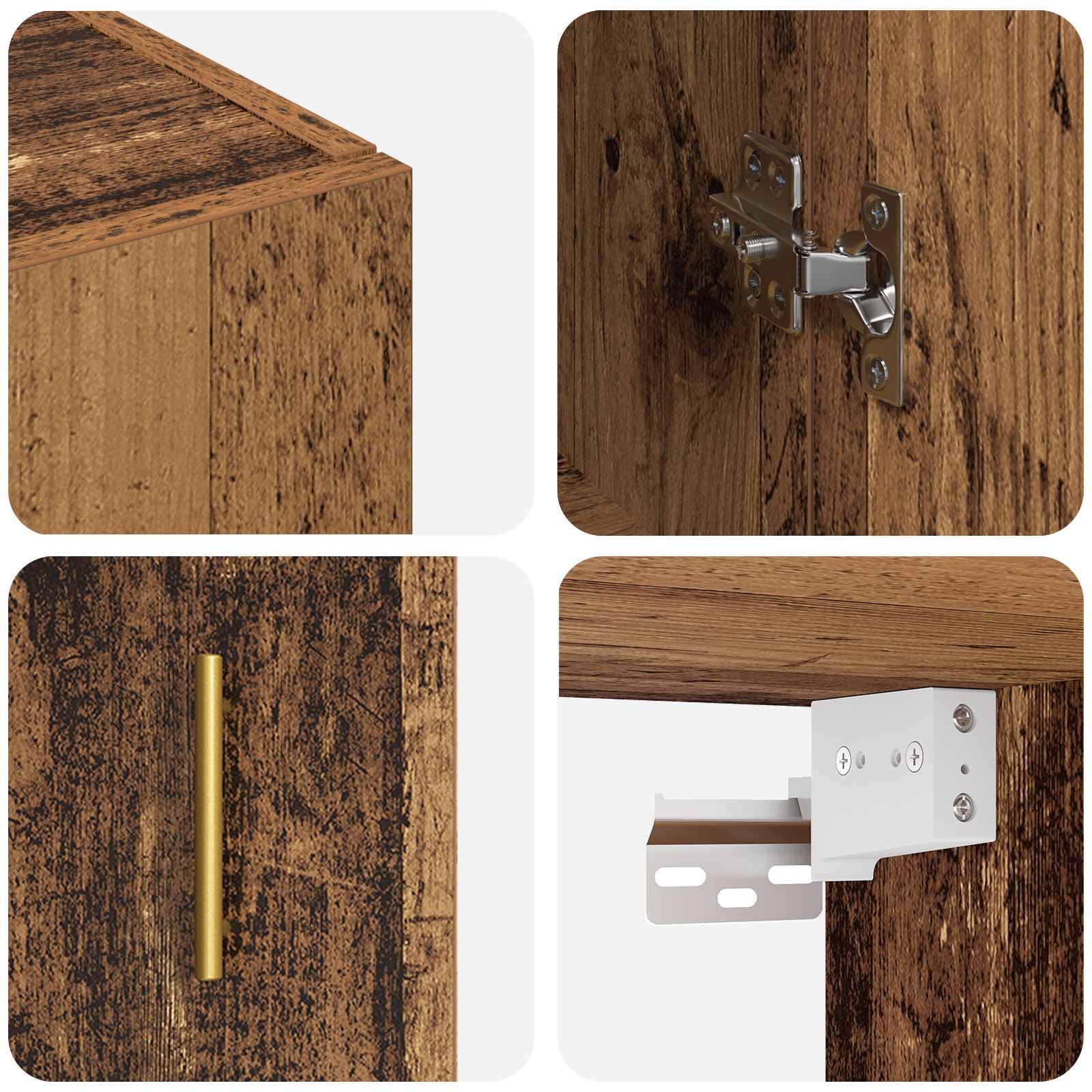 Meuble mural Bois ancien 69,5 x 34 x 90 cm Bois d'ingénierie - XIOS