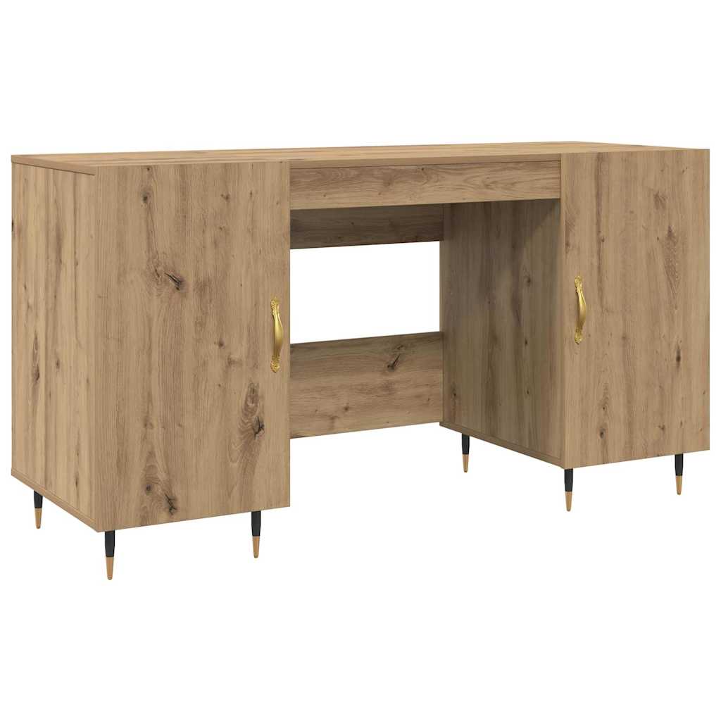 Bureau chêne artisanal 140 x 50 x 75 cm Bois d'ingénierie - XIOS