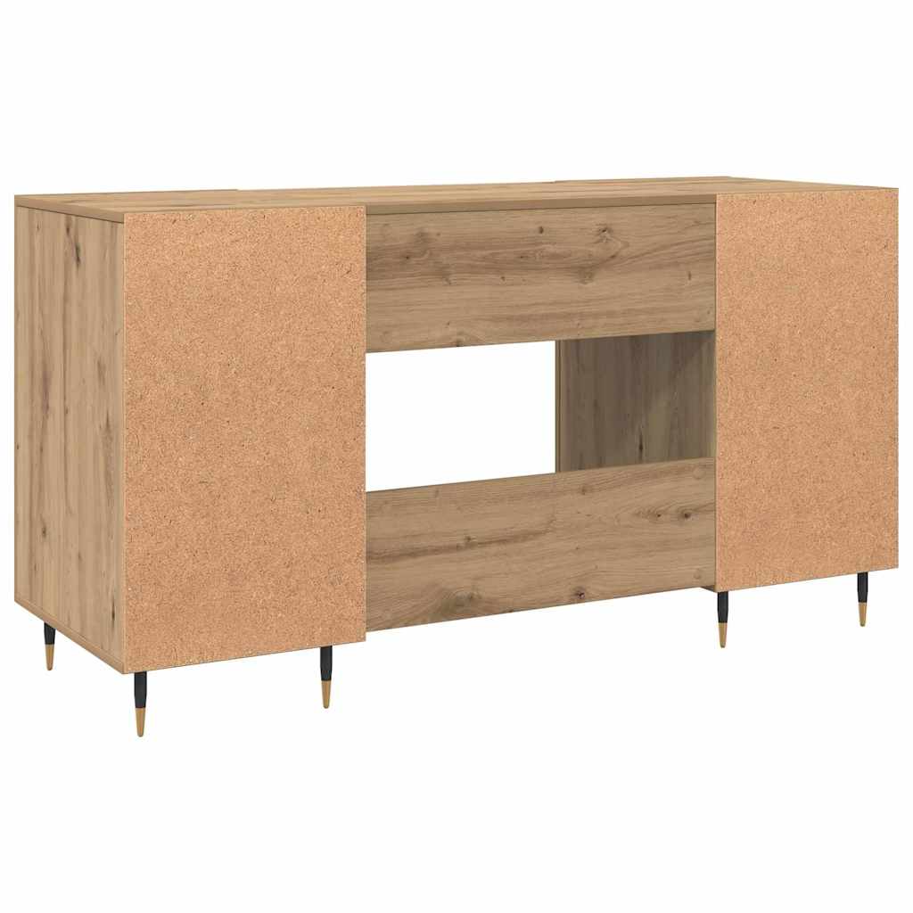 Bureau chêne artisanal 140 x 50 x 75 cm Bois d'ingénierie - XIOS