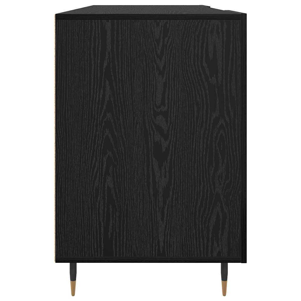 Bureau avec porte Chêne noir 140 x 50 x 75 cm Bois d'ingénierie - XIOS