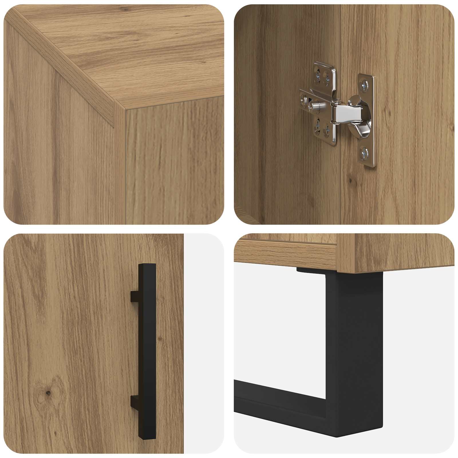 Bureau chêne artisanal 140 x 50 x 75 cm Bois d'ingénierie - XIOS