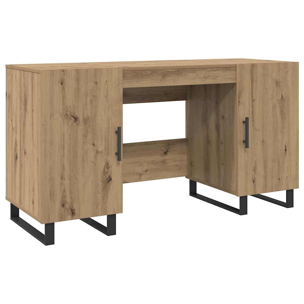 Bureau chêne artisanal 140 x 50 x 75 cm Bois d'ingénierie - XIOS
