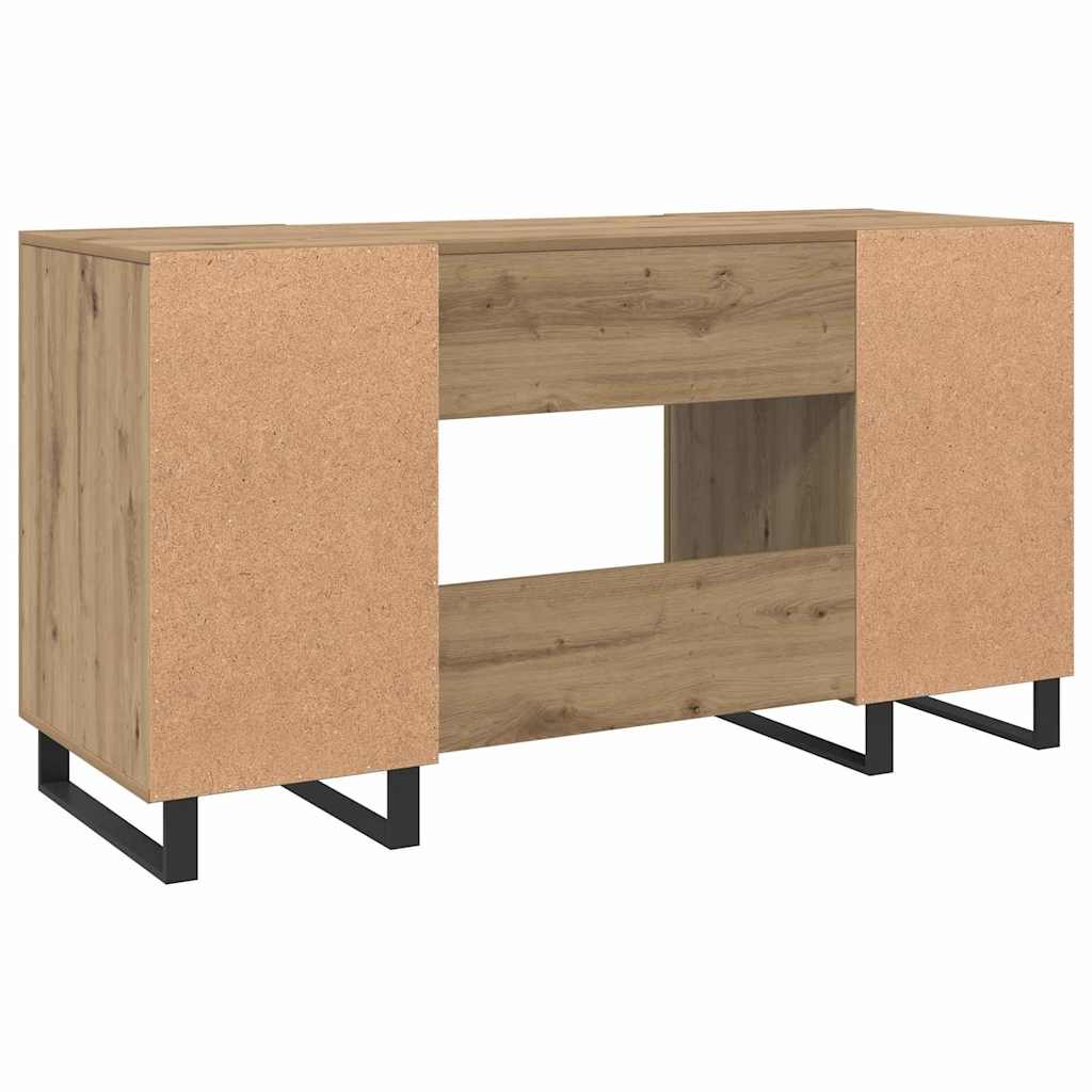 Bureau chêne artisanal 140 x 50 x 75 cm Bois d'ingénierie - XIOS