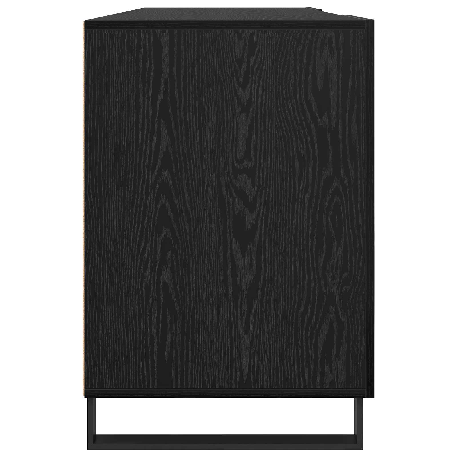 Bureau avec porte Chêne noir 140 x 50 x 75 cm Bois d'ingénierie - XIOS
