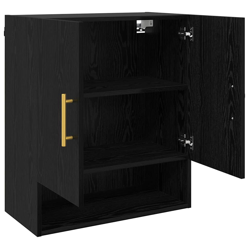 Meuble mural Chêne noir 60 x 31 x 70 cm Bois d'ingénierie
