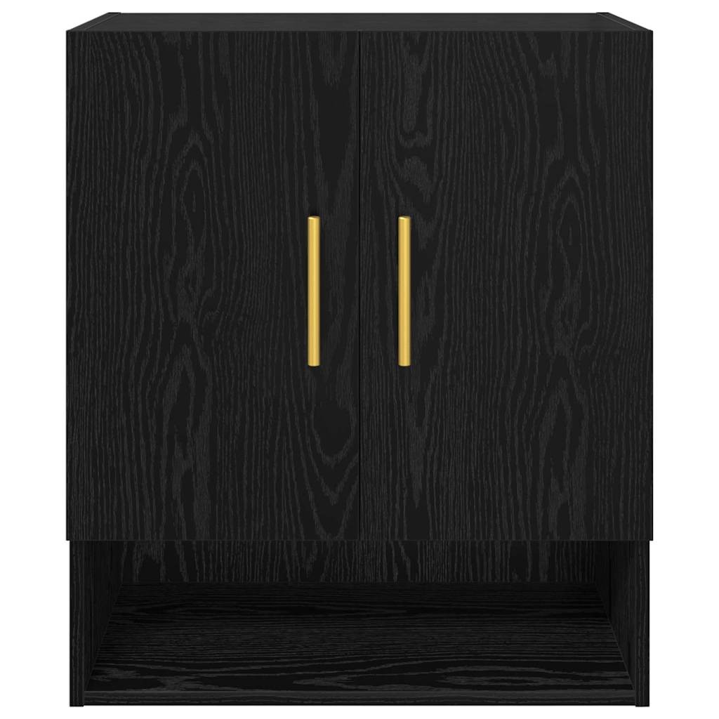 Meuble mural Chêne noir 60 x 31 x 70 cm Bois d'ingénierie
