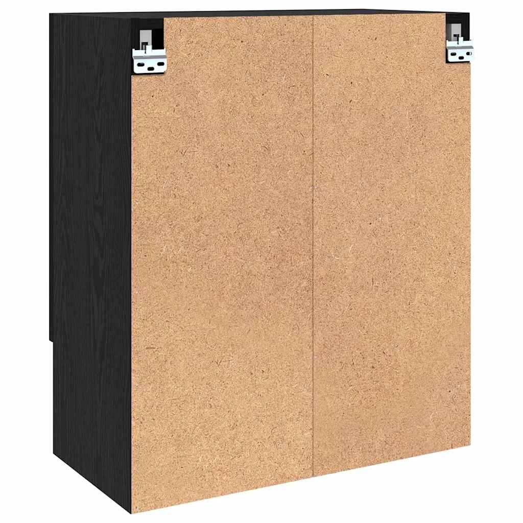 Meuble mural Chêne noir 60 x 31 x 70 cm Bois d'ingénierie