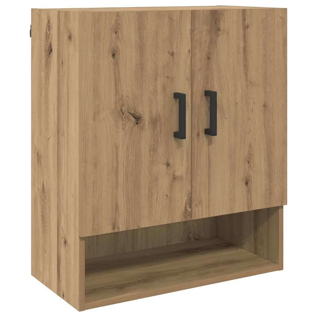 Meuble mural chêne artisanal 60 x 31 x 70 cm Bois d'ingénierie - XIOS