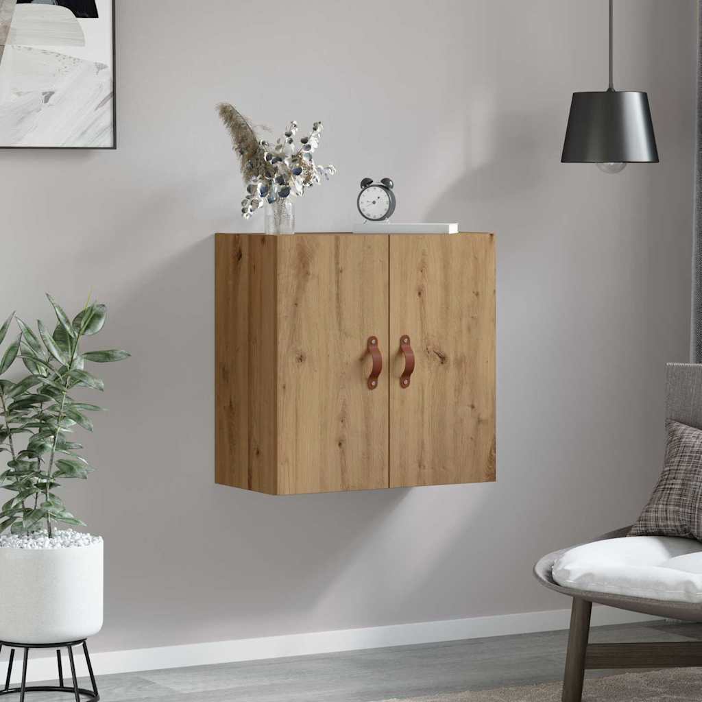 Meuble mural chêne artisanal 60 x 31 x 60 cm Bois d'ingénierie