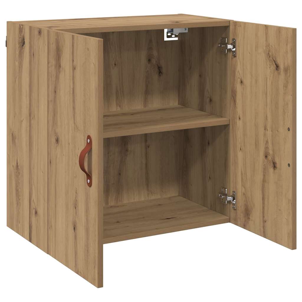 Meuble mural chêne artisanal 60 x 31 x 60 cm Bois d'ingénierie