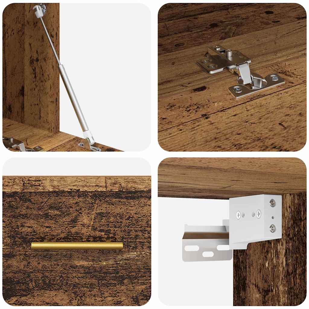 Meuble mural Bois ancien 80 x 36.5 x 35 cm Bois d'ingénierie